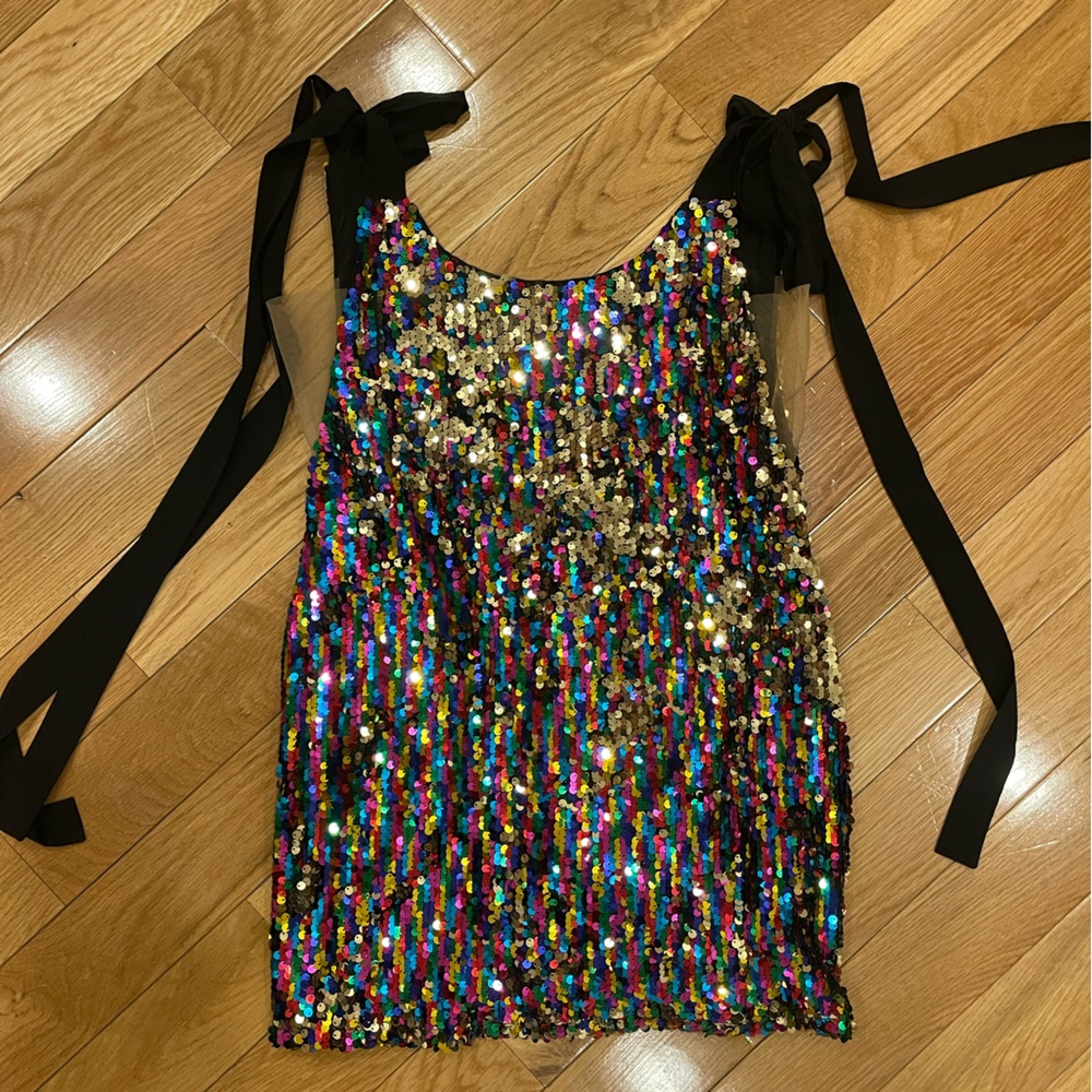 NBD (revolve) sequin colorful mini dress